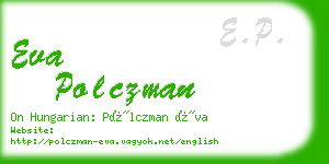 eva polczman business card